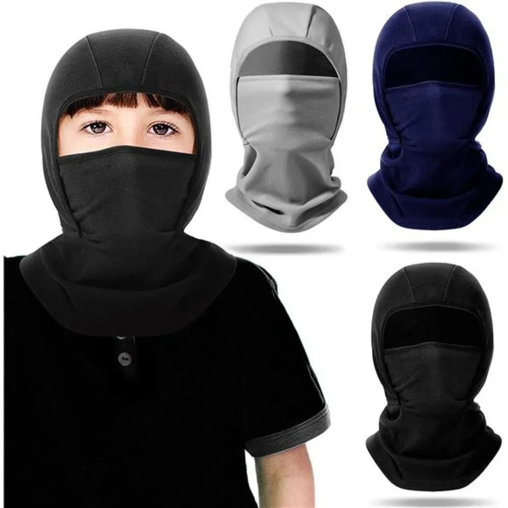 3 Pieces Kids Balaclava Hat Winter Ski Face Covering Thermal Neck Warmer